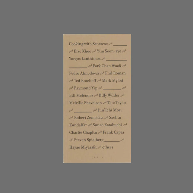 Cooking with Scorsese Vol. 4