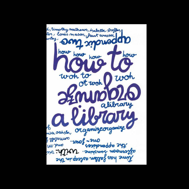 How to organize a library