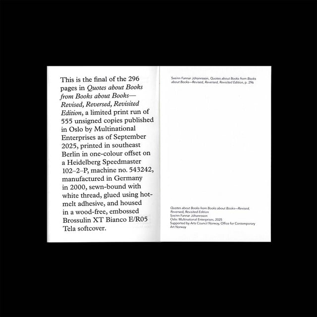 Quotes about Books from Books about Books—Revised, Reversed, Revisited Edition