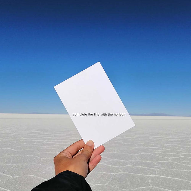 Complete the line with the horizon and commune with the landscape