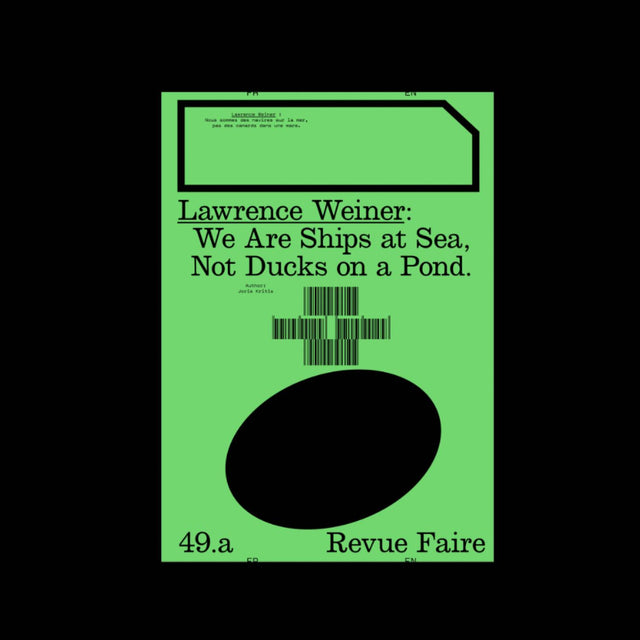 Revue Faire 49 – Lawrence Weiner