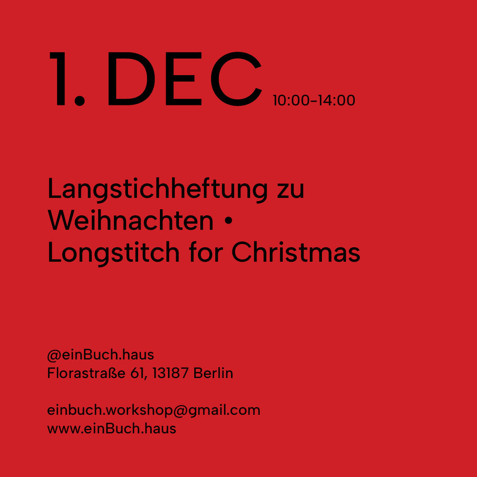 So. 1. Dez. 2024_Langstichheftung zu Weihnachten