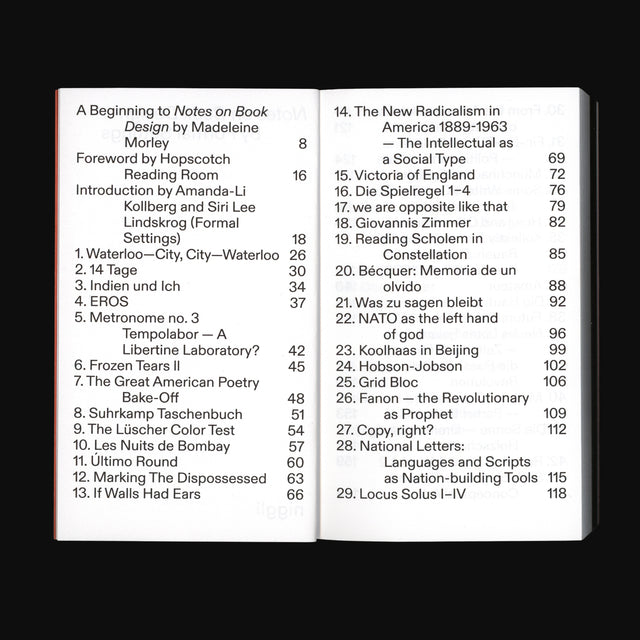 Notes on Book Design