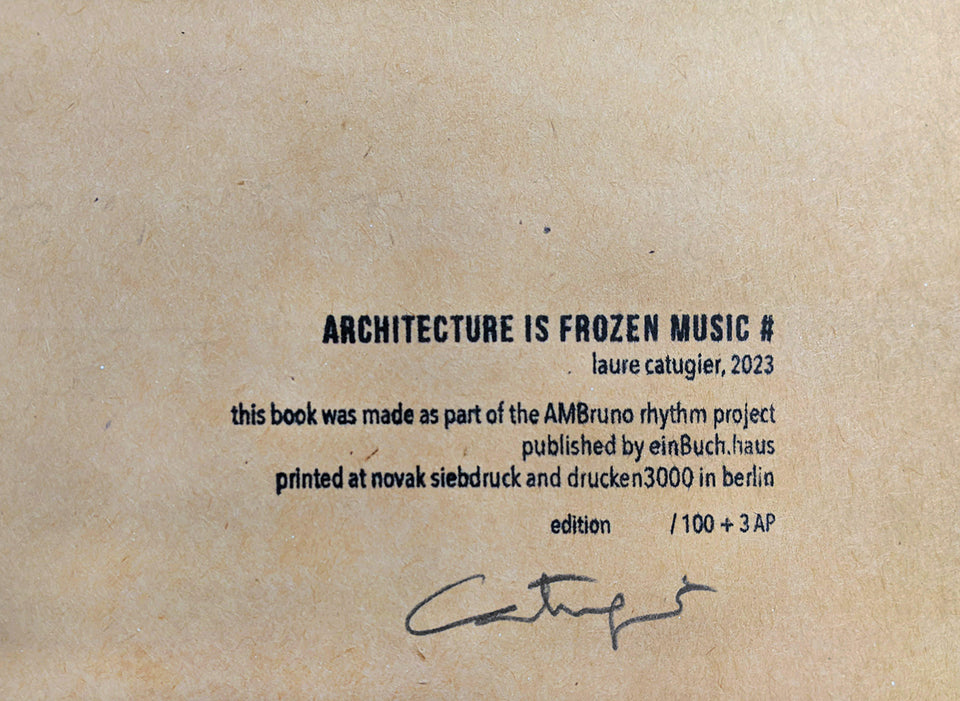 Architecture is frozen music #