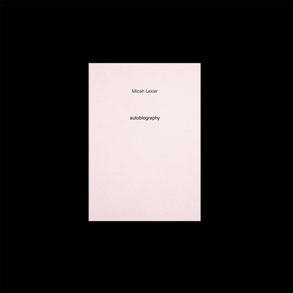 Micah Lexier / Autobiography n.8