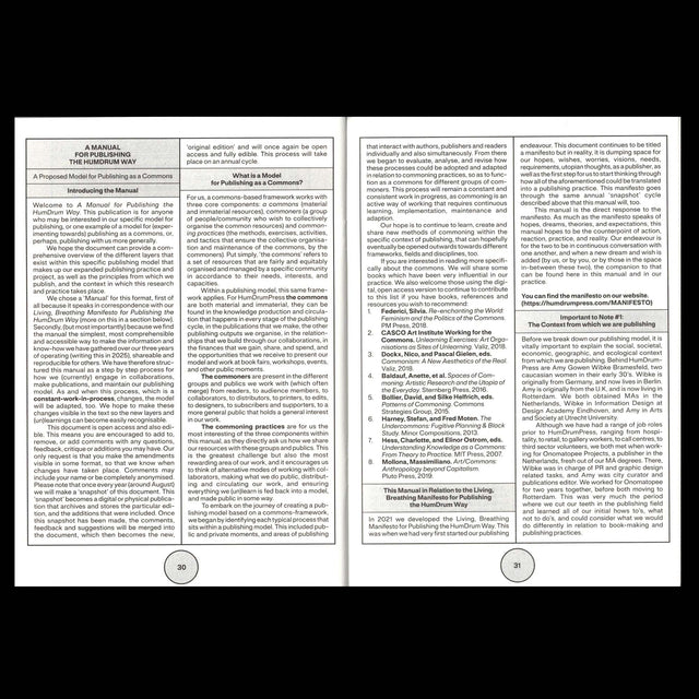 The Manual for Publishing the HumDrum Way