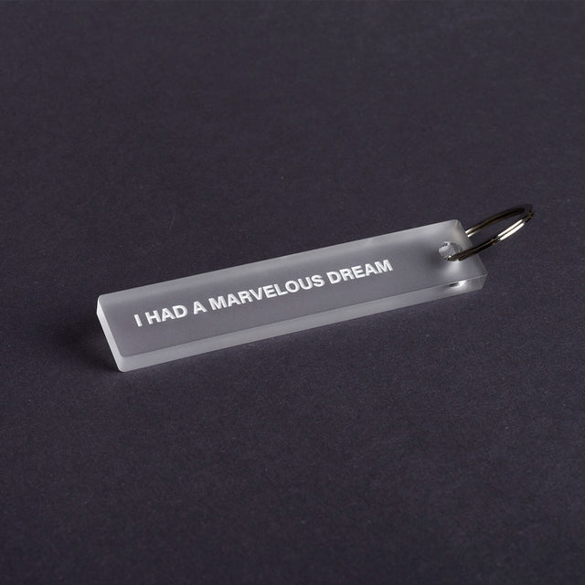 I had a marvelous dream - long keytag