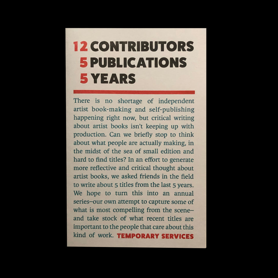 12 CONTRIBUTORS, 5 PUBLICATIONS, 5 YEARS